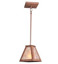 Meyda Blue 98766 - 6" Square Leaf Edge Mini Pendant