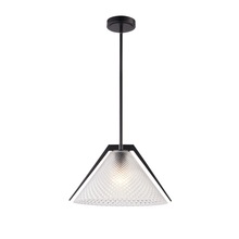 Artcraft AC11911BK - Baltic Collection 1-Light Pendant Black