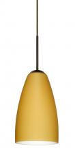 Besa Lighting 1JT-1511VM-BR-L - Besa Riva 9 Pendant Bronze Vanilla Matte 1x75W Medium Base, 15Ft. Cord