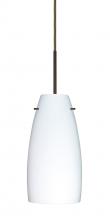 Besa Lighting 1JT-151207-BR-L - Besa Tao 10 Pendant Bronze Opal Matte 1x100W Medium Base, 15Ft. Cord