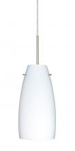 Besa Lighting 1JT-151207-SN-L - Besa Tao 10 Pendant Satin Nickel Opal Matte 1x100W Medium Base, 15Ft. Cord