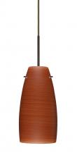 Besa Lighting 1JT-1512CH-BR-L - Besa Tao 10 Pendant Bronze Cherry 1x100W Medium Base, 15Ft. Cord