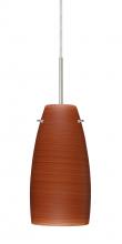 Besa Lighting 1JT-1512CH-SN-L - Besa Tao 10 Pendant Satin Nickel Cherry 1x100W Medium Base, 15Ft. Cord