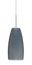 Besa Lighting 1JT-1512TN-SN-L - Besa Tao 10 Pendant Satin Nickel Titan 1x100W Medium Base, 15Ft. Cord