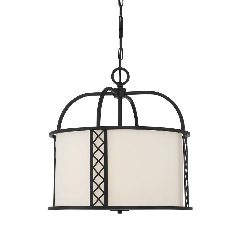 Rockford 3-Light Pendant in  Matte Black