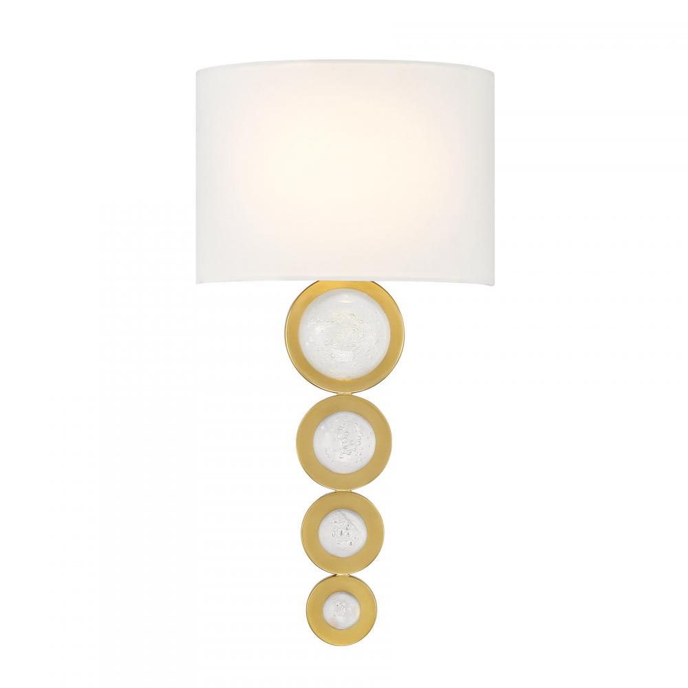 Marseille 1-Light Wall Sconce in Warm Brass