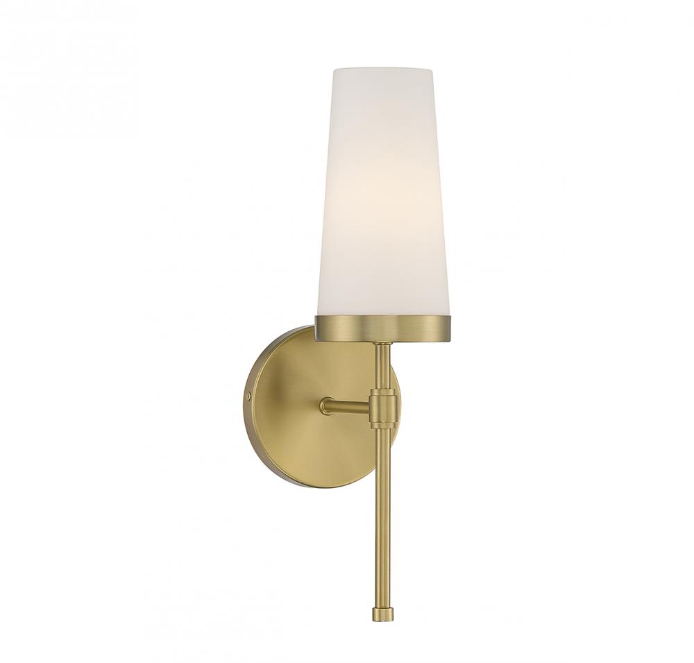 Haynes 1-Light Wall Sconce in Warm Brass