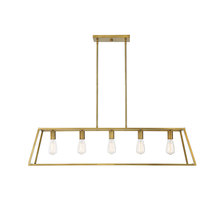 Savoy House 1-327-5-322 - Denton 5-Light Linear Chandelier in Warm Brass