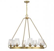 Savoy House 1-3394-8-322 - Carlton 8-Light Chandelier in Warm Brass