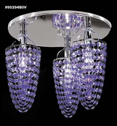 3-Lt. Light with IMPERIAL™ Amethyst Crystal (