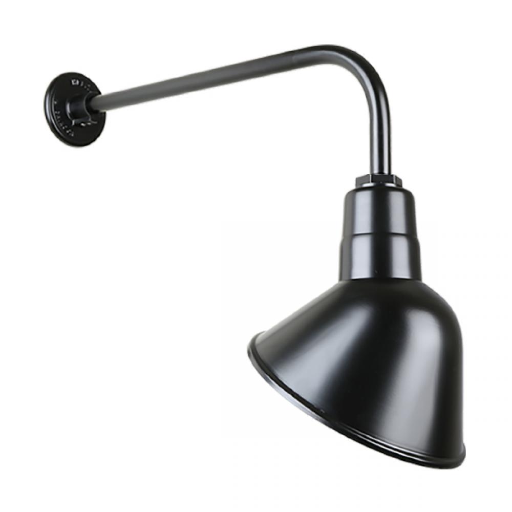 10" Gooseneck Light Angle Shade, QSNB-13 Arm