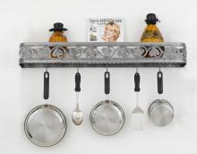 Hi-Lite MFG Co. H-80-34Y-B-BR47/A-GLD W/CI - POT RACK COLLECTION