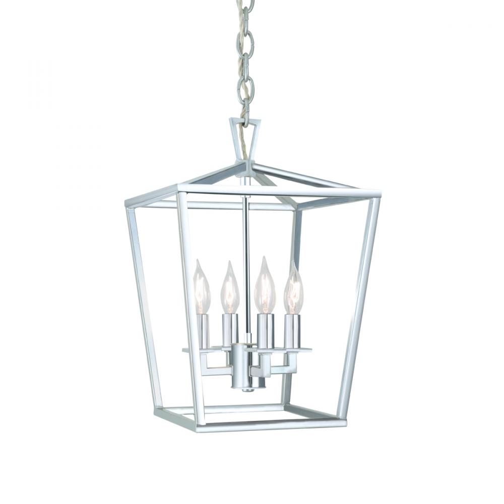 Cage Pendant Light - Polished Nickel