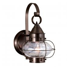 Norwell 1323-BR-CL - Cottage Onion Outdoor Wall Light - Bronze with Clear Glass