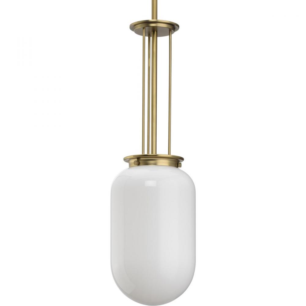 Alisse Collection One-Light Brushed Gold New Traditional Pendant Light