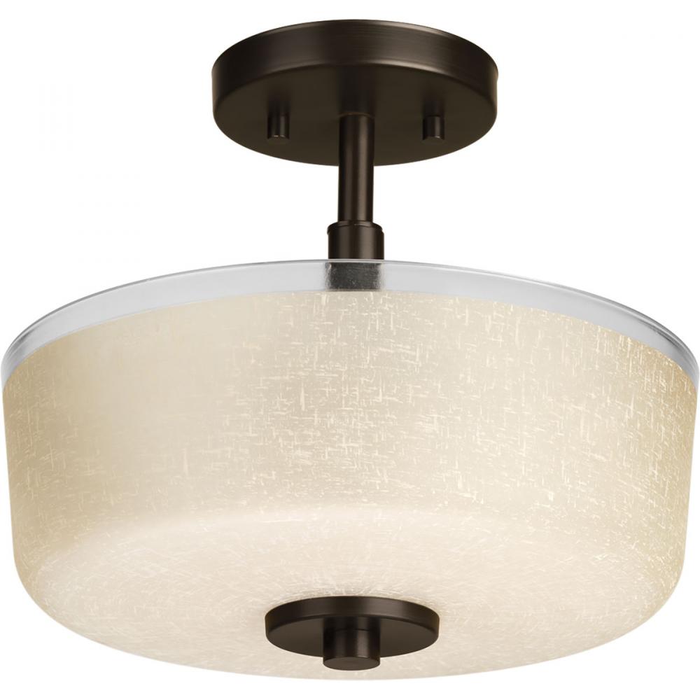 Alexa Collection Two-Light 12-1/4" Semi-Flush