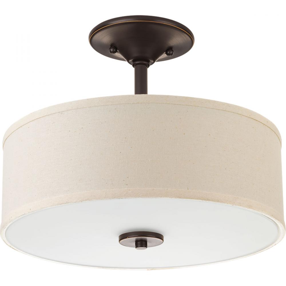 Inspire Collection One-Light 13" LED Semi-Flush Mount