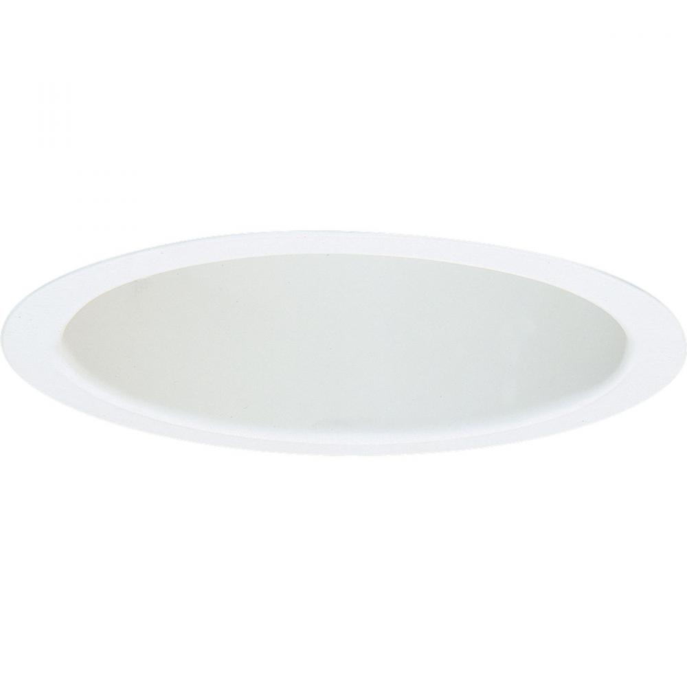 One Light White Recessed Lighting Trim