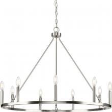 Progress P400314-009 - Gilliam Collection Nine-Light Brushed Nickel New Traditional Chandelier