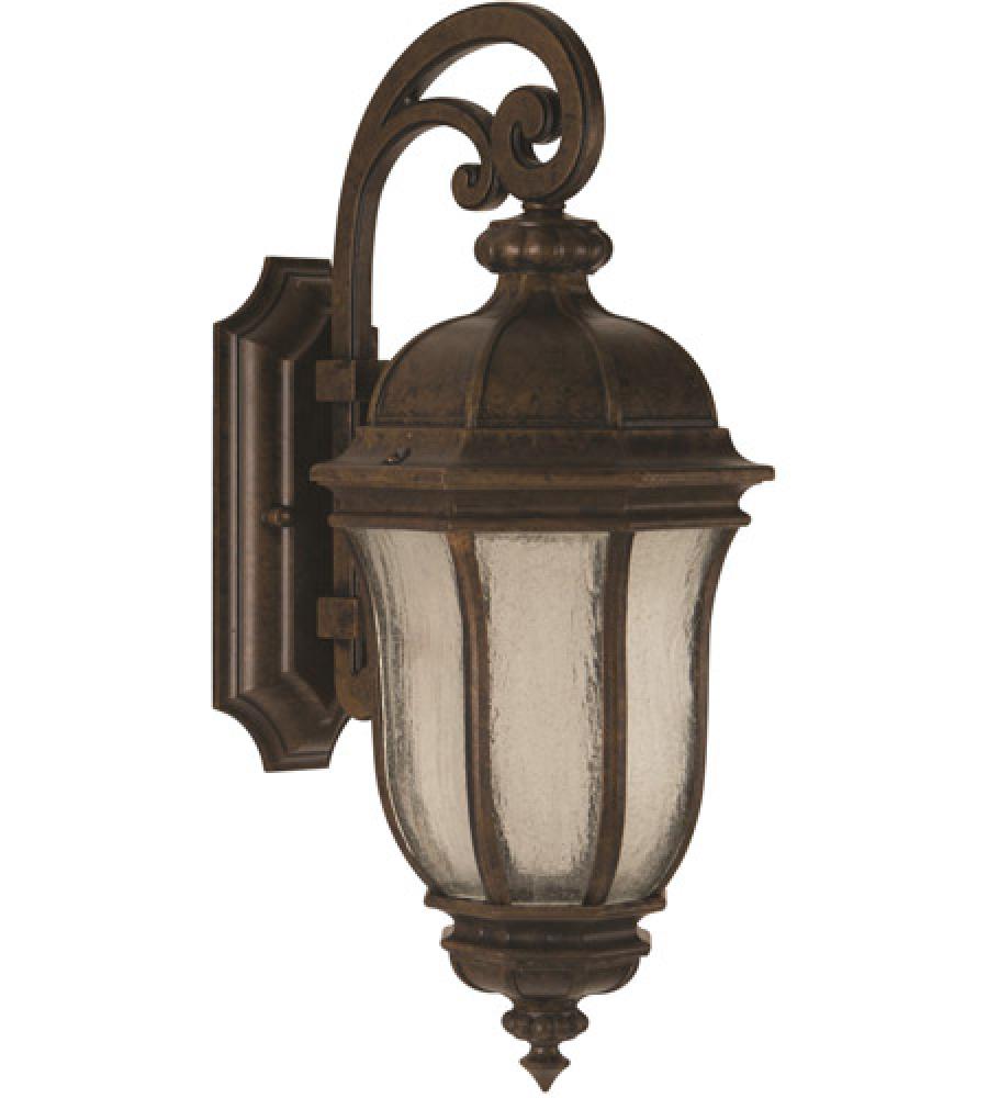 Harper 2 Light Medium Outdoor Wall Lantern in Peruvian Bronze Outdoor