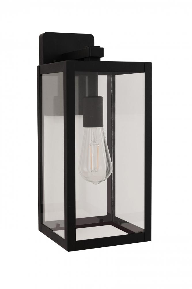 Harris 1 Light 15.63" Outdoor Lantern in Textured Black