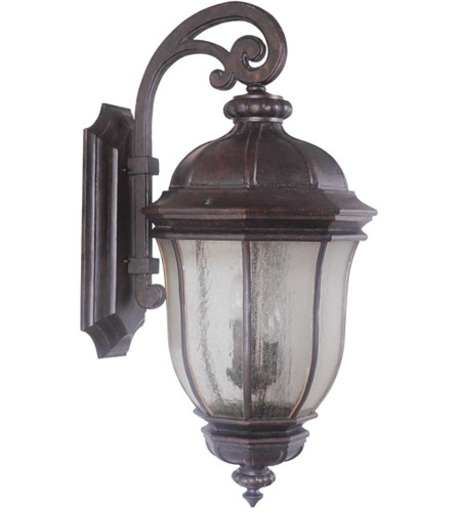 Harper 3 Light Extra Large Outdoor Wall Lantern in Peruvian Bronze Outdoor