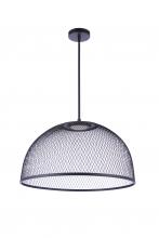 Craftmade P1005FB-LED - 24.25" Diameter Sculptural Statement Metal Mesh Dome Pendant in Flat Black