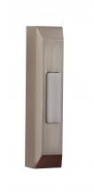 Craftmade PB5004-BNK - Surface Mount LED Lighted Push Button, Thin Rectangle Profile in Brushed Polished Nickel