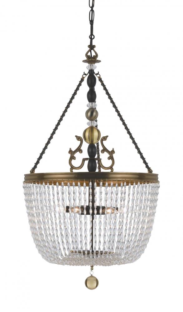 Crystorama 6 Light Glass Beads Chandelier