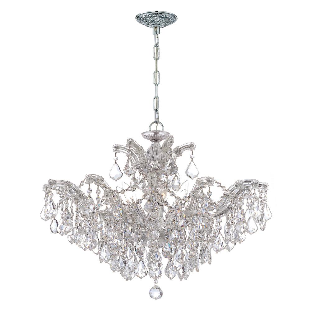 Maria Theresa 6 Light Spectra Crystal Polished Chrome Chandelier