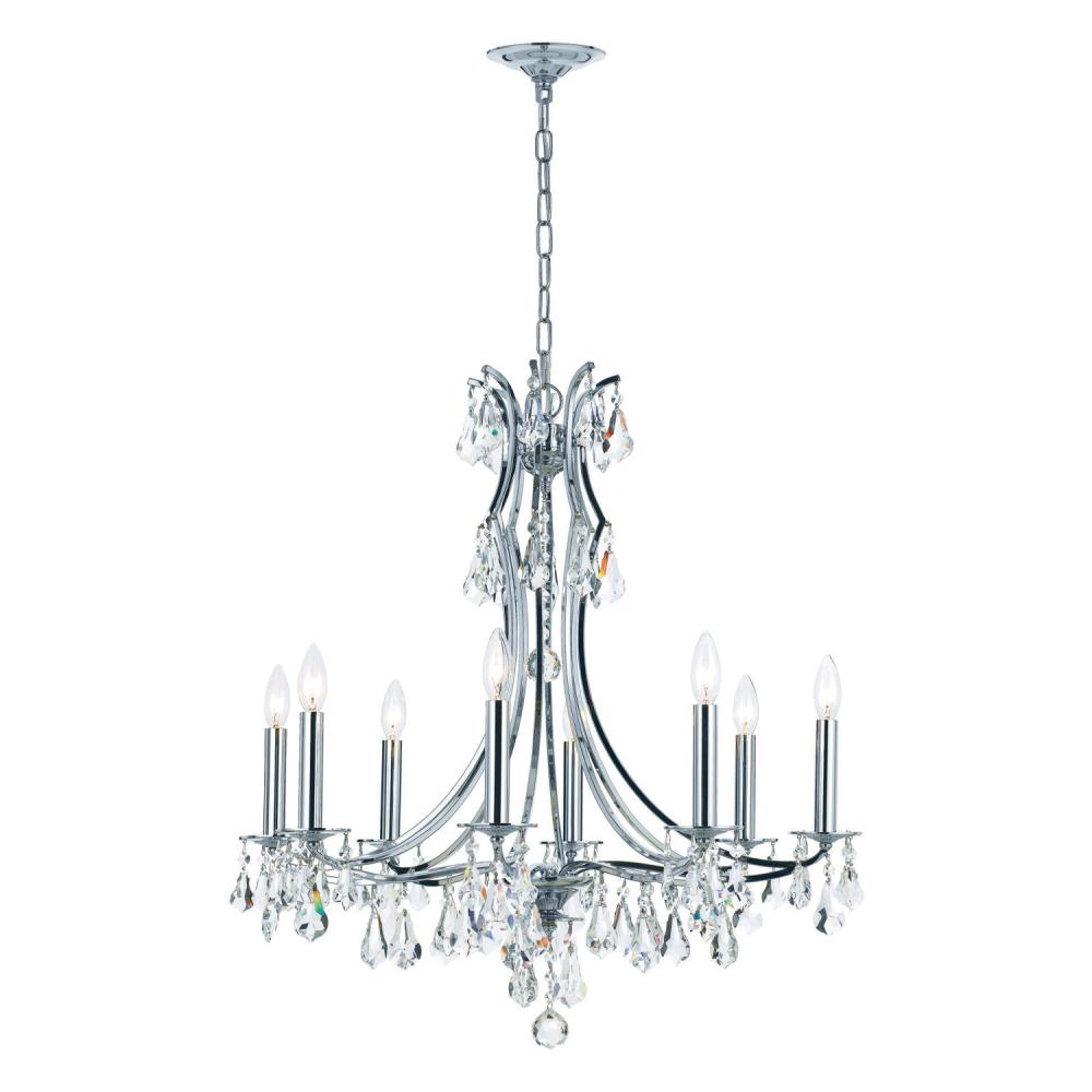 Cedar 8 Light Swarovski Strass Crystal Polished Chrome Chandelier