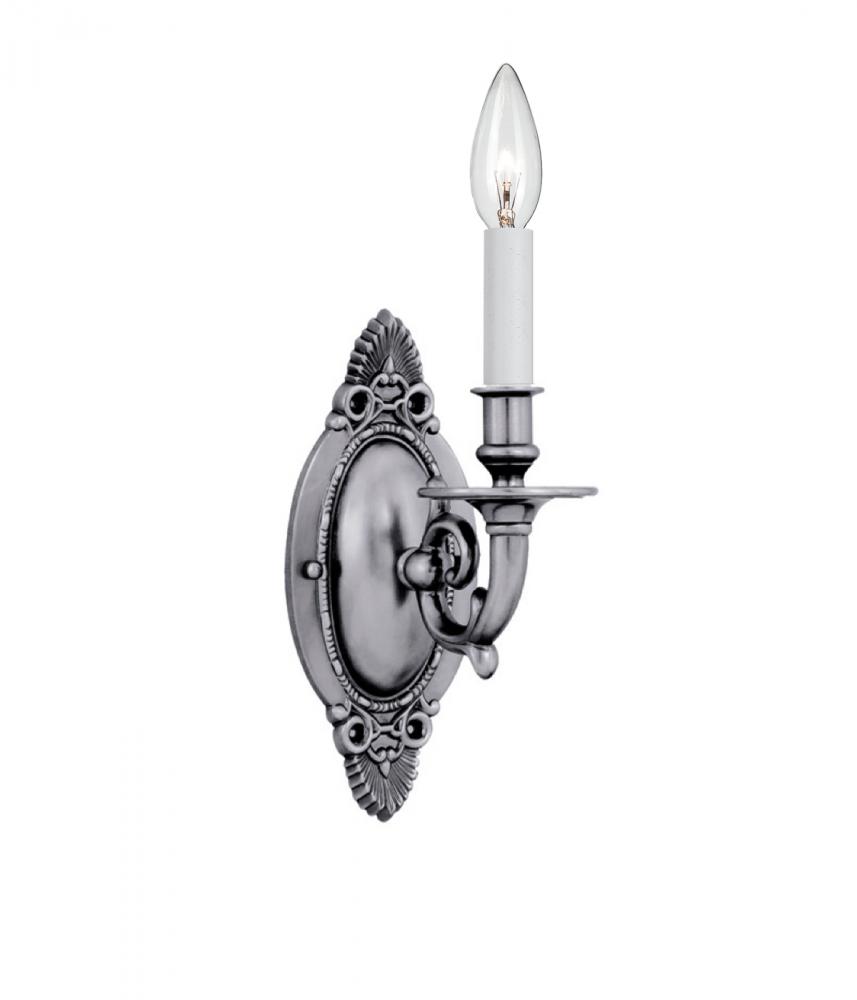 1 Light Pewter Cast Brass Wall Mount I