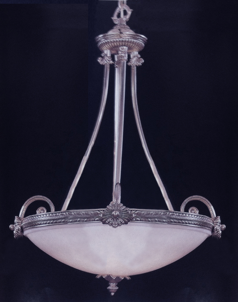 Crystorama 5 Light Pewter Large Pendant