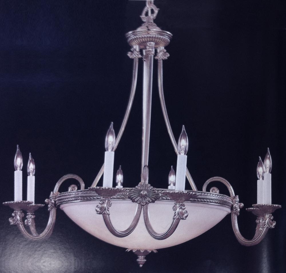 Crystorama Natural Alabaster 13 Light Pewter Chandelier