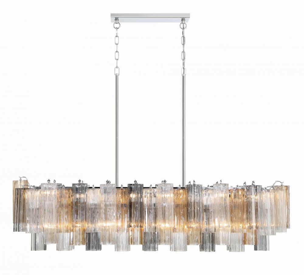 Addis 14 Light Polished Chrome Chandelier