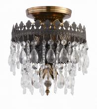 Crystorama 1590-FA - Alhambra 2 Light Hand Cut Crystal Semi-Flush