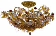 Crystorama 400-GA - Fiore 5 Light Gold Semi-Flush