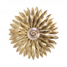 Crystorama 500-GA - Broche 1 Light Antique Gold Sconce