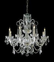 Crystorama 5006-PB-CL-SAQ - Crystorama 6 Light Spectra Crystal Polished Brass Chandelier