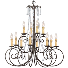 Crystorama 5212-DR-CL-MWP - Crystorama Soho 12 Light Clear Crystal Chandelier