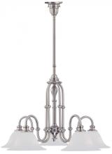 Crystorama 5685-SN - Cortland 5 Light Nickel Chandelier