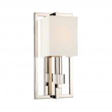 Crystorama 8881-PN - Dixon 1 Light Polished Nickel Sconce