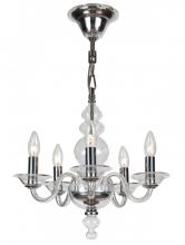 Crystorama 9845-CH-CL - Harper 5 Light Mini-Chandelier