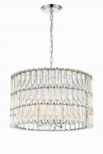 Crystorama ELL-B3006-PN - Libby Langdon Elliot 6 Light Polished Nickel Chandelier