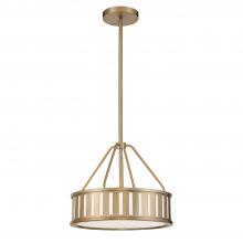 Crystorama KEN-8303-VG - Kendal 3 Light Vibrant Gold Mini Chandelier