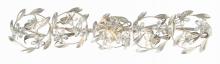 Crystorama MSL-305-SA - Marselle 5 Light Antique Silver Bathroom Vanity