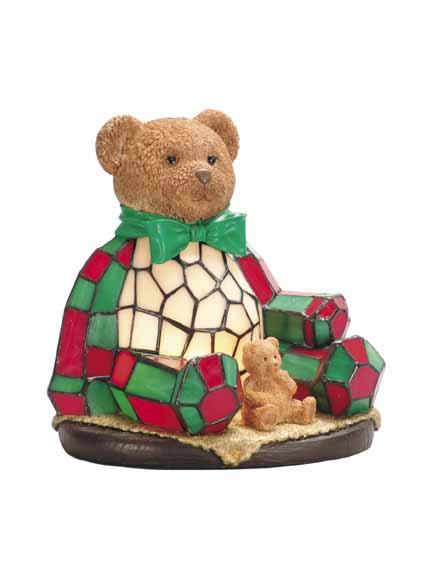 8X9 NOEL BEAR NIGHT LT