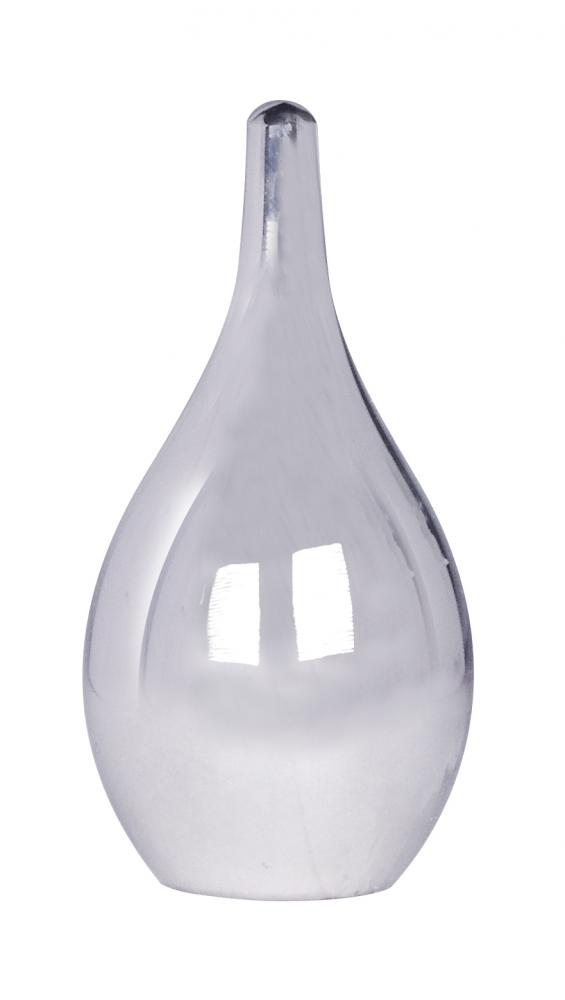 Polished Tear Drop Finial; Nickel Finish; 1-1/2" Height; 1/8 IP