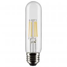 Satco Products Inc. S21863 - 5.5 Watt T10 LED; Clear; Medium Base; 5000K; 450 Lumens; 120 Volt; 2-Pack