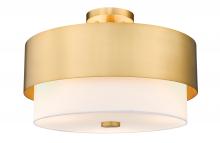 Z-Lite 495SF18-MGLD - 3 Light Semi Flush Mount